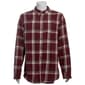 Mens Big & Tall Mountain Ridge Flannel Shirt - Red/Brown/White - image 1