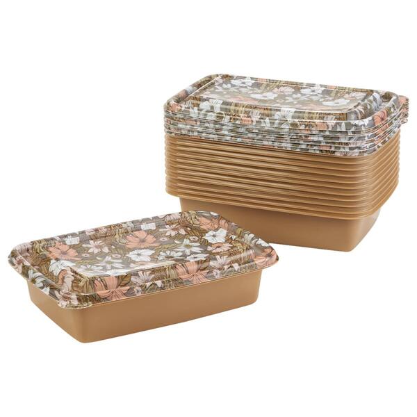 Floral 24pc. Plastic Food Storage Containers - image 