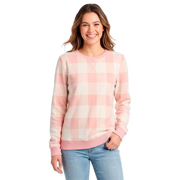 Womens Emily Daniels Long Sleeve Pullover Hacci Sweater - Pink - image 
