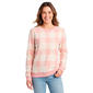 Womens Emily Daniels Long Sleeve Pullover Hacci Sweater - Pink - image 1