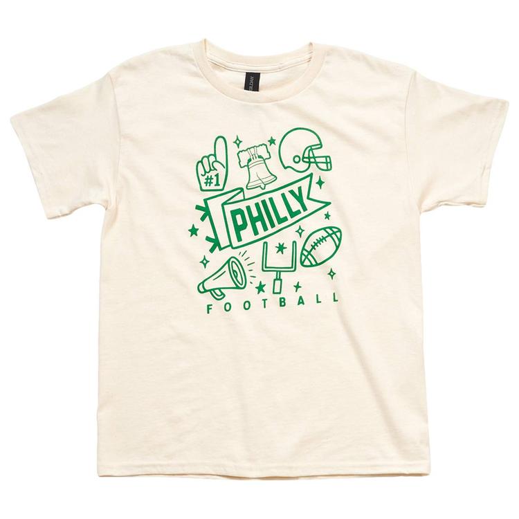 Boys (8-20) Tailgate Philadelphia Football Philly Banner Tee