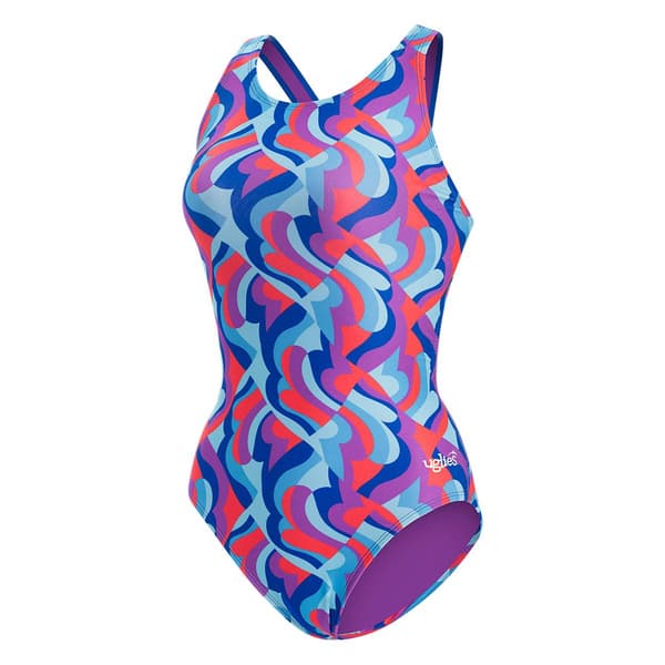 Womens Dolfin&#174; Uglies HP Back Time Warp One Piece Swimsuit