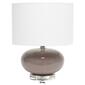 Lalia Home Modern Ovaloid Glass Bedside Table Lamp w/White Shade - image 12