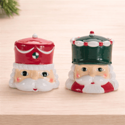 Melrose Ceramic Nutcracker Canister - Set of 2