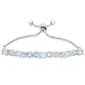 Gianni Argento Silver Plated Blue Topaz & Diamond Accent Bracelet - image 1