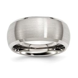Mens Gentlemen's Classics(tm) Beveled Edge & Polished Steel Band