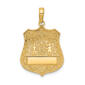 Unisex Gold Classics&#40;tm&#41; 14kt Gold Large Police Badge Pendant - image 1