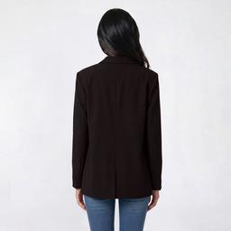 Juniors Love Tree Vertigo 1 Button Oversized Blazer