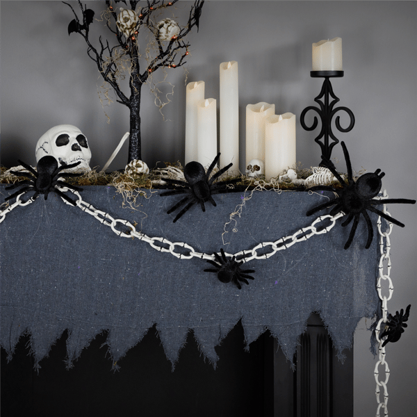 Northlight Spiders Halloween Clip-on Decor - Set of 5
