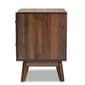 Baxton Studio Hartman Walnut Brown Wood 2-Drawer Nightstand - image 4