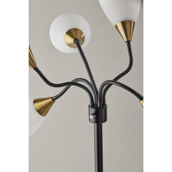 Simplee Adesso 5 Light Black Floor Lamp