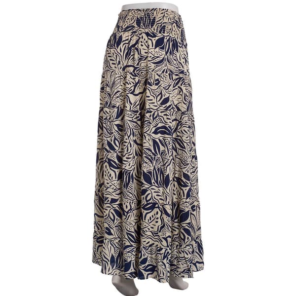 Juniors Angie Smock Waist Sweep Tier Maxi Skirt