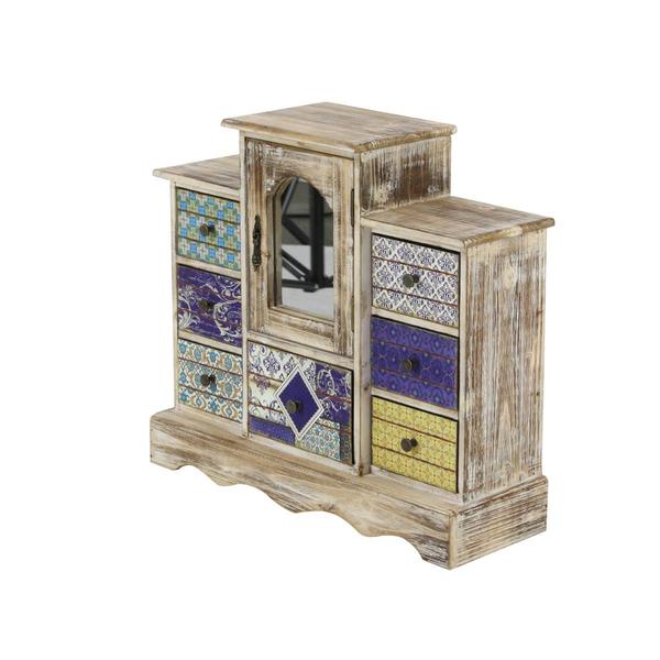 9th & Pike® White Wood Vintage Jewelry Box