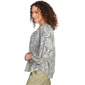 Petite Skye&#8217;s the Limit Out Of The Blue Crinkle Peasant Blouse - image 4