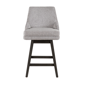 Armen Living Branson Grey 26in. Counter Height Swivel Bar Stool - image 2