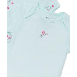 Baby Girl &#40;NB-9M&#41; Little Me 3pk. Floral Spray Bodysuits