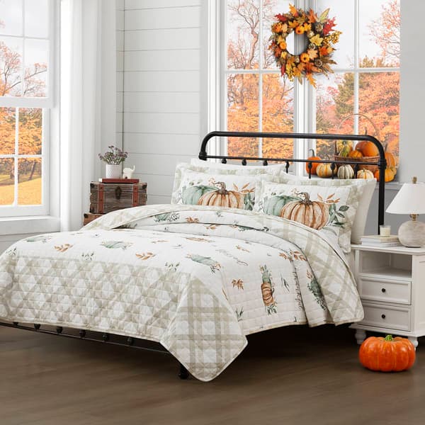 Avanti Grateful Patch 3pc. Reversible Quilt Set - image 