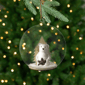 Northlight Polar Bear in Snow Glass Globe Christmas Ornament - image 1