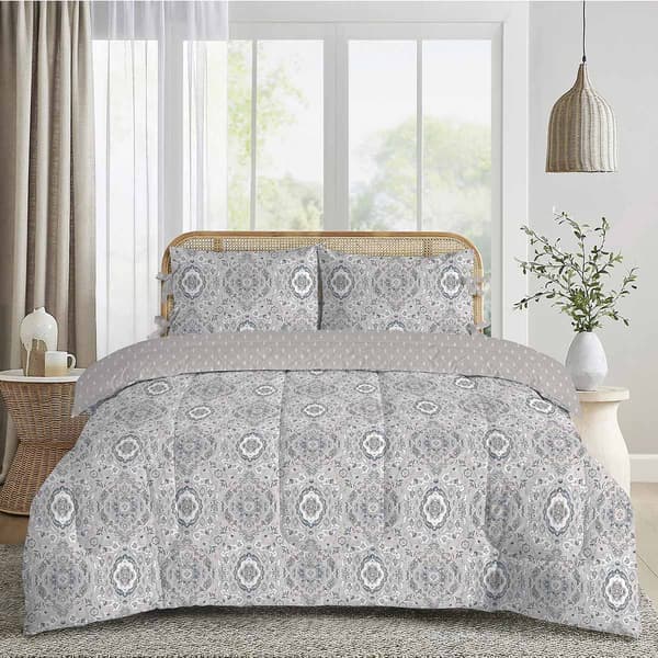 Sabrina Soto 200 Thread Count 3pc. Comforter Set with Bows - image 