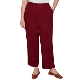 Plus Size Alfred Dunner Union Square Pull On Pants - Short Length