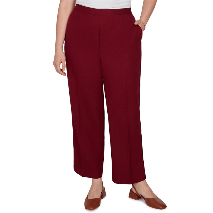 Plus Size Alfred Dunner Union Square Pull On Pants - Short Length