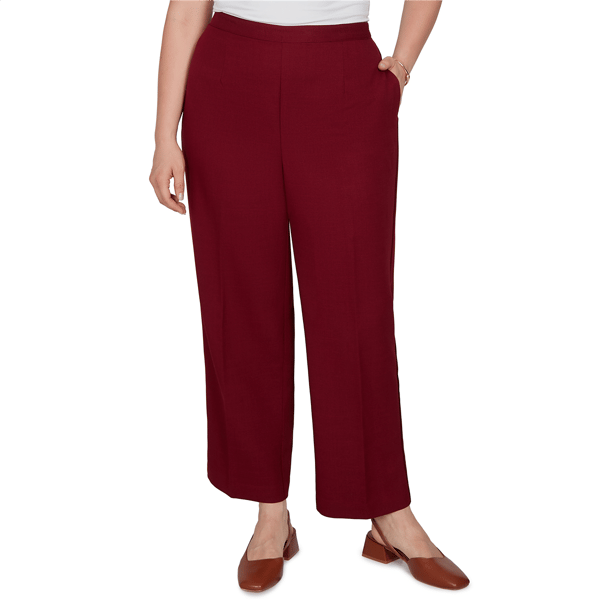 Plus Size Alfred Dunner Union Square Pull On Pants - Short Length