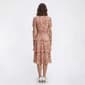 Womens Perceptions Short Sleeve Floral Tier Hem Midi Dress - image 2
