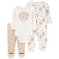 Baby Boy &#40;Preemie-9M&#41; Carters&#40;R&#41; 3pc. Lion Tiny & Mighty Set - image 1