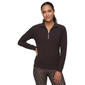 Womens Skechers GoLuxe Rib 1/4 Zip Brushed Fleece Sweatshirt - image 1