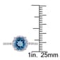 Gemstones Classics™ 10kt. White Gold London-Blue Topaz Halo Ring - image 4