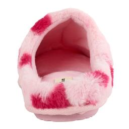 Womens Dearfoams Furry Heart Clog Slippers