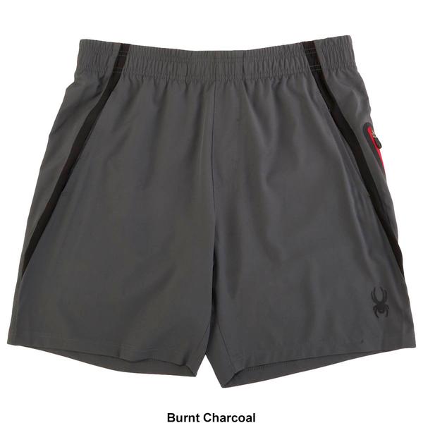 Spyder Men's 2-Pack Active Shorts - Performance Woven, Quick-Dry, Zipper Pockets, Sizes S-XL