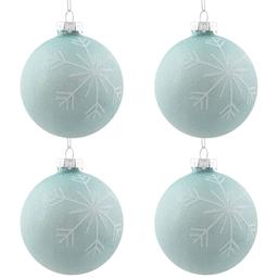 Northlight Seasonal 4ct. Snowflake Christmas Ball Ornament Set