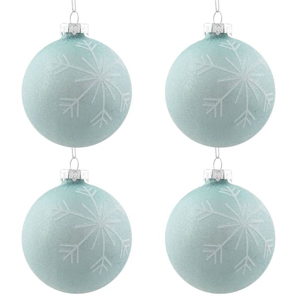 Northlight Seasonal 4ct. Snowflake Christmas Ball Ornament Set