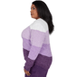 Plus Size Alfred Dunner Vail Color Block Cable Chenille Sweater - image 4