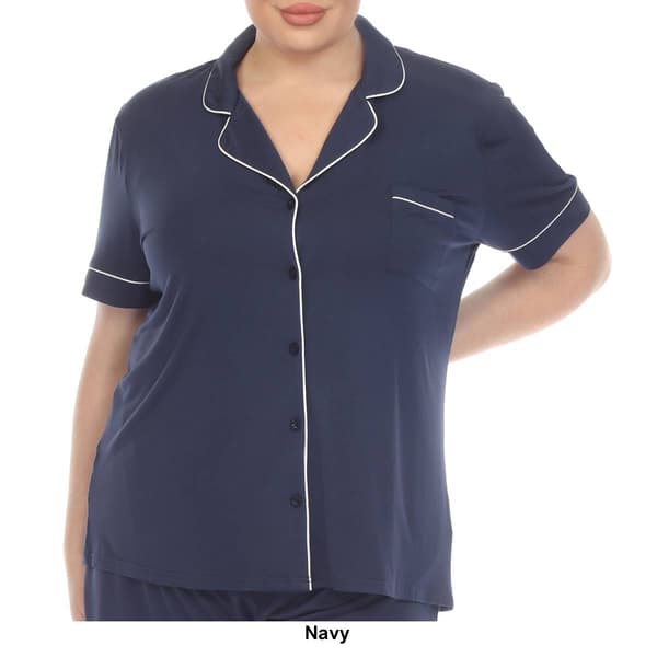 Plus Size Short Sleeve Bamboo Pajama Set