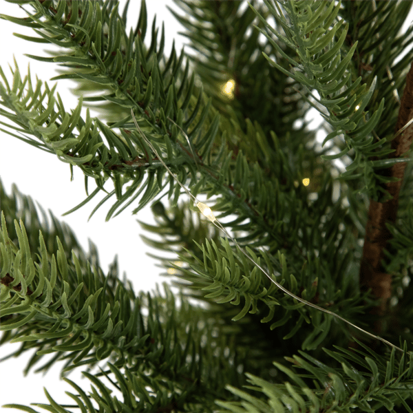 Northlight 20in. Pre-Lit Pine Christmas Tree with Basket Base