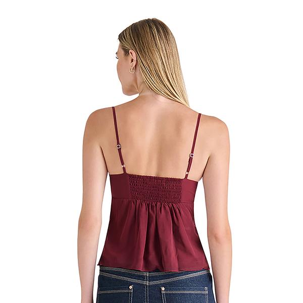 Juniors Madden Girl Tulle Mesh Beaded Sequin Babydoll Camisole