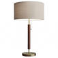 HomeRoots 26in. Antiqued Brass Solid Wood Table Lamp - image 2
