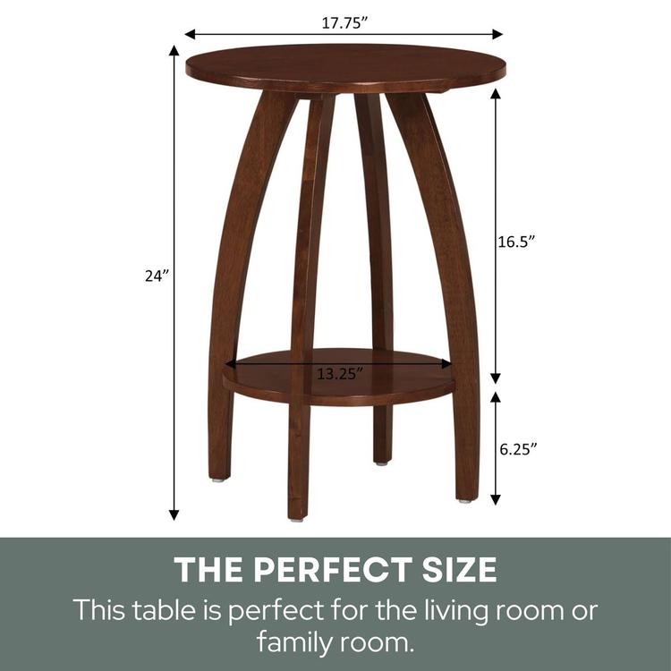 Convenience Concepts Aldrin End Table with Shelf