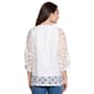 Womens Ali Miles 3/4 Sleeve Burn Out Dot Blouse - image 2