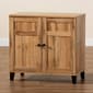 Baxton Studio Glidden Oak Brown Wood 2-Door Shoe Storage Cabinet - image 10