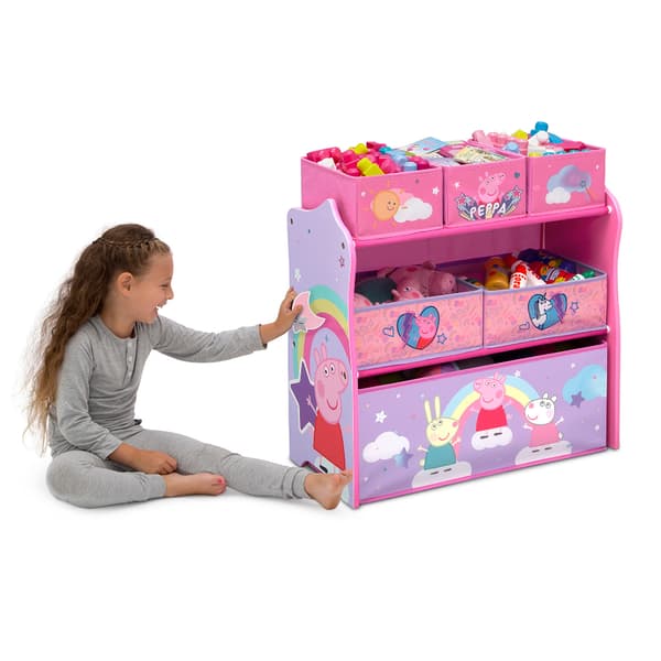 Delta Children Peppa Pig Six Bin Toy Storage Organizer