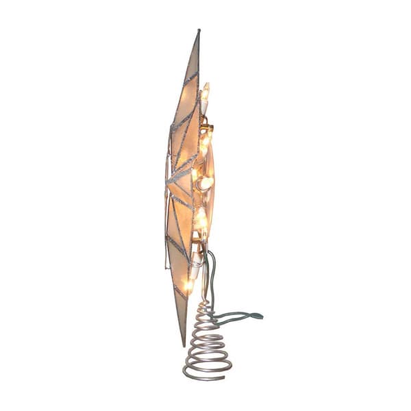 Kurt Adler 10-Light Capiz Bethlehem Star w/ Seahorse Treetop