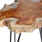 9th & Pike® Brown Teak Wood Contemporary Accent Table - Set of 2 - image 8