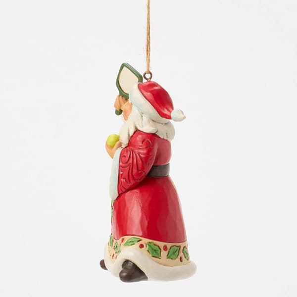 Jim Shore Pickleball Santa Hanging Christmas Ornament