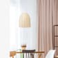 Elegant Designs Coastal Elongated Dome Rattan Pendant Light - image 4