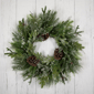 Northlight 28in. Frosted Mixed Pine & Cedar Christmas Wreath - image 4