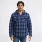 Mens Smith''s Sherpa Lined Flannel Shirt Jacket - Navy/Crn - image 2