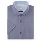 Mens Tom Baine Short Sleeve Check Dress Shirt - Navy/White Check - image 2